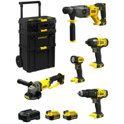 FatMax Kit SVK501 (SFMCH900 + SFMCG400 + SFMCD711 + SFMCF800 + SFMCL020 + 2 x 4,0 Ah + Caricabatteria + Caddy 3in1) - Stanley