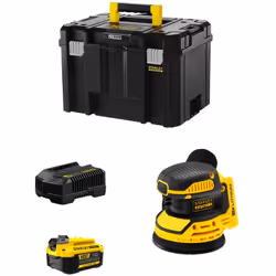 Levigatrice Roto-orbitale STANLEY FatMax SFMCW220 - Utensile ideale per lavori di dettaglio in spazi ristretti - 2 zone di pr ...