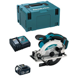 Makita - Sega Circolare DSS610RTJ1 (1 x 5,0 Ah + DC18RC + makpac 3)