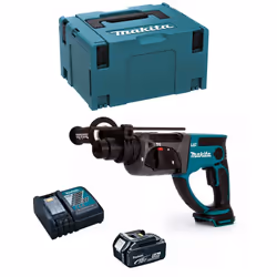 Tassellatore MAKITA DHR202 - 3 modalità di lavoro : foratura, perforazione e cesellato - Limitatore di coppia - frizione di s ...