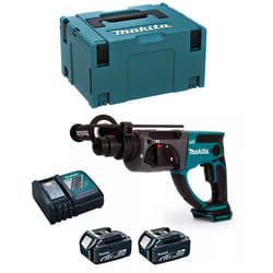 Makita - Tassellatore DHR202RTJ (2 x 5,0 Ah + DC18RC + makpac 3)