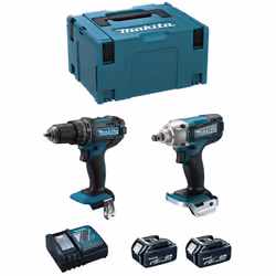 MAKITA Kit MK216RTJ Trapano a Percussione MAKITA DHP482 - Nuovo Trapano a Percussione più compatto del modello precedente (BH ...