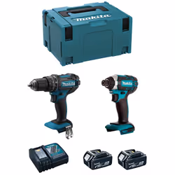 MAKITA Kit MK218RTJ Trapano a Percussione MAKITA DHP482 - Nuovo Trapano a Percussione più compatto del modello precedente (BH ...