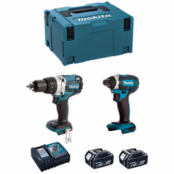 MAKITA Kit MK226RTJ Trapano a Percussione MAKITA DHP481 - Motore brushless BL : più efficiente, riduce l'attrito e il surrisc ...