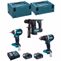 MAKITA Kit MK305RTJ Tassellatore MAKITA DHR171 - Potente motore BL che fornisce maggiore efficienza e prestazioni, riducendo ...