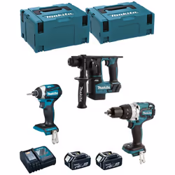 MAKITA Kit MK306RTJ Tassellatore MAKITA DHR171 - Potente motore BL che fornisce maggiore efficienza e prestazioni, riducendo ...