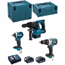 MAKITA Kit MK308RTJ Tassellatore MAKITA DHR243 - Motore brushless BL : l'energia prodotta dal motore è più efficiente, aument ...