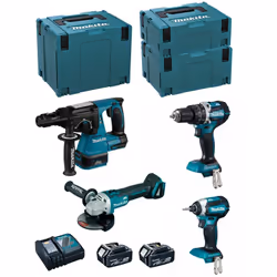 MAKITA Kit MK407RTJ Tassellatore MAKITA DHR243 - Motore brushless BL : l'energia prodotta dal motore è più efficiente, aument ...