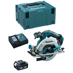 Makita - Sega Circolare DHS680RTJ1 (1 x 5,0 Ah + DC18RC + makpac 3)