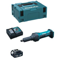 Makita - Smerigliatrice Diritta DGD800RTJ1 (1 x 5,0 Ah + DC18RC + makpac 2)