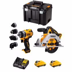 DeWALT Kit D12K207 Sega Circolare DeWALT DCS512 - Motore brushless per maggiore autonomia, maggiori prestazioni e durata - Le ...