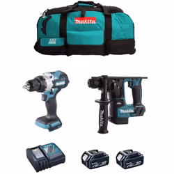 MAKITA Kit MK216 Trapano a Percussione MAKITA DHP486 - Il motore brushless BL eroga 130 Nm di coppia, per maggiori prestazion ...