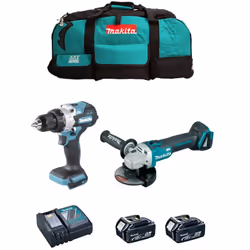 MAKITA Kit MK217 Trapano a Percussione MAKITA DHP486 - Il motore brushless BL eroga 130 Nm di coppia, per maggiori prestazion ...
