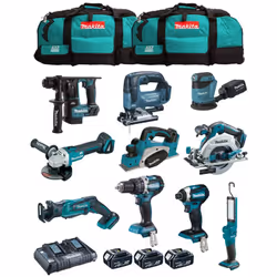 MAKITA Kit MK1004 Trapano a Percussione MAKITA DHP484 - Trapano a percussione a batteria con motore brushless BL, l'energia è ...