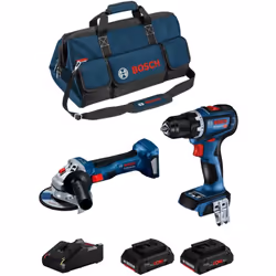 BOSCH Kit BK2018BAG Trapano Avvitatore BOSCH GSR 18V-90 C Professional - Il GSR 18V-90 C Professional è un potente trapano av ...