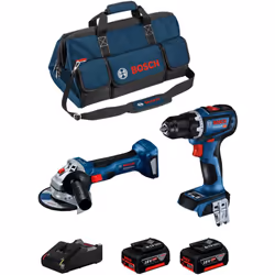 BOSCH Kit BK2019BAG Trapano Avvitatore BOSCH GSR 18V-90 C Professional - Il GSR 18V-90 C Professional è un potente trapano av ...