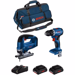 BOSCH Kit BK2024BAG Trapano a Percussione BOSCH GSB 18V-45 Professional - Il GSB 18V-45 offre un motore brushless per una lun ...