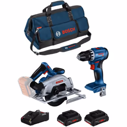BOSCH Kit BK2025BAG Trapano a Percussione BOSCH GSB 18V-45 Professional - Il GSB 18V-45 offre un motore brushless per una lun ...