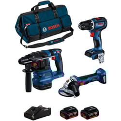 Bosch - Kit BK3012BAG (gbh 18V-22 + gsr 18V-90 c + gws 18V-7 + 2 x 5,0 Ah + GAL18V-40 + hdbag)