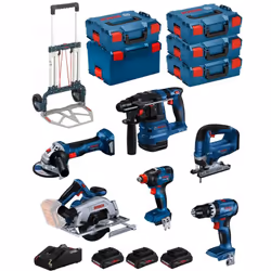 BOSCH Kit BK603 Trapano a Percussione BOSCH GSB 18V-45 Professional - Il GSB 18V-45 offre un motore brushless per una lunga d ...