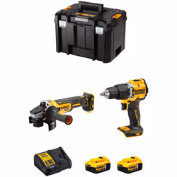 DeWALT Kit DCK227 Mini-Smerigliatrice DeWALT DCG405 - Motore con tecnologia brushless per un'eccellente efficienza - Freno el ...