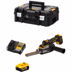 Levigatrice a nastro DeWALT DCM200 - La levigatrice a nastro DCM200 è progettata per applicazioni difficili con una velocità ...