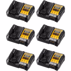 Pack da 6 caricabatterie DeWALT DCB1104-6 - Il caricabatterie DeWALT DCB1104 da 4 Amp offre la massima versatilità per tutte ...