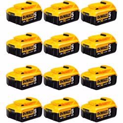 Pack da 12 batterie DeWALT DCB184P12 - Tecnologia DeWALT XR Li-Ion : offre una maggiore autonomia per terminare il lavoro più ...