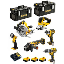 DeWALT Kit DCK663P3 (DCD796 + DCF887 + DCS570 + DCS334 + DCG405 + DCL050 + 3 x 5,0 Ah + DCB1104 + 2 x DS300)