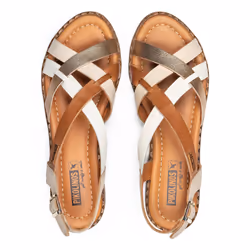 PIKOLINOS ALGAR Sandali Femmina Beige, Marrone, Oro, Bianco - Vista aggiuntiva 6