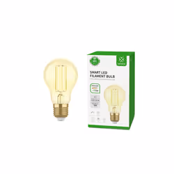 WOOX R5137, Lampadina intelligente, Wi-Fi/Bluetooth, Giallo, 802.11b, 802.11g, Wi-Fi 4 (802.11n), LED, Alluminio, Vetro