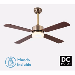 Fabrilamp 173591414 ventilatore Colore ciliegia, Oro, Noce