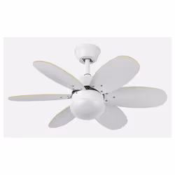 Fabrilamp 175791636, Ventilatore domestico con pale, Colore ciliegia, Oro, Noce, Soffitto, 45 dB, 270 Giri/min, 85 cm