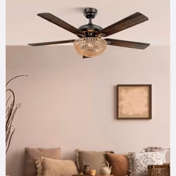 Fabrilamp 181993536 ventilatore Nero, Quercia, Noce