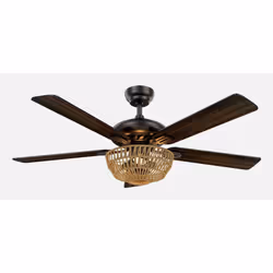 Fabrilamp 181993536 ventilatore Nero, Quercia, Noce