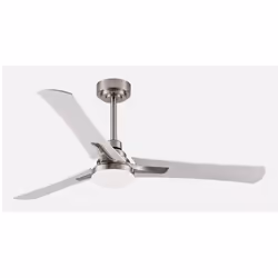 Fabrilamp 182491303, Ventilatore domestico con pale, Faggio, Nichel, Bianco, Soffitto, Cristallo, MDF, Metallo, 38 dB, 6730 m ...