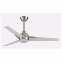 Fabrilamp 142591401, Ventilatore domestico con pale, Nichel, Bianco, Soffitto, Cristallo, MDF, Metallo, 38 dB, 6730 m³