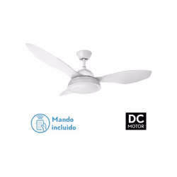 Fabrilamp 182991301, Ventilatore domestico con pale, Bianco, Soffitto, Acrilonitrile butadiene stirene (ABS), Metallo, Polica ...