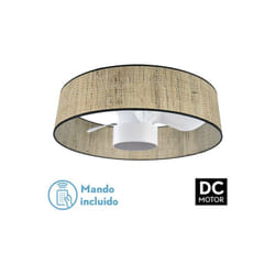 Fabrilamp - Ventilatore Dc 24w Natasha Cañizo/bianco 70d 3 Lame 6vel. 2390lm 3 colori Telecomando, memoria, timer