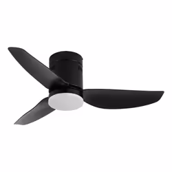 Fabrilamp 206691309, Ventilatore domestico con pale, Nero, Soffitto, Acrilonitrile butadiene stirene (ABS), Metallo, Policarb ...