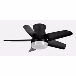 Fabrilamp 207991509, Ventilatore domestico con pale, Nero, Soffitto, 43 dB, 240 Giri/min, 91 cm