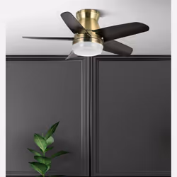 Fabrilamp 207991536 ventilatore Nero, Oro
