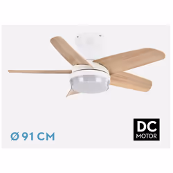 Fabrilamp 207991568 ventilatore Faggio, Bianco