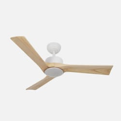 Fabrilamp 209291368 ventilatore Bamboo, Bianco