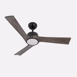Fabrilamp 209291364, Ventilatore domestico con pale, Nero, Quercia, Soffitto, Metallo, Policarbonato (PC), Legno, 45 dB, 5100 ...