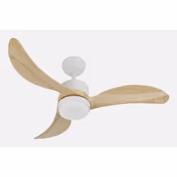 Fabrilamp 209391368, Ventilatore domestico con pale, Faggio, Bianco, Soffitto, Metallo, Policarbonato (PC), Legno, 45 dB, 510 ...