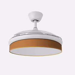 Fabrilamp Moda, Ventilatore domestico con pale, Nero, Trasparente, Giallo, Soffitto, 45 dB, 9953 m³, 260 Giri/min