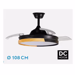 Fabrilamp 214491388 ventilatore Faggio, Nero