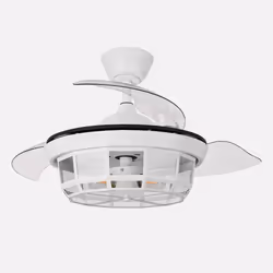 Fabrilamp Tornado Mini, Ventilatore domestico con pale, Bianco, Soffitto, Acrilico, Acrilonitrile butadiene stirene (ABS), Me ...