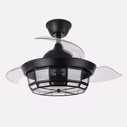Fabrilamp Tornado Mini, Ventilatore domestico con pale, Nero, Soffitto, Acrilico, Acrilonitrile butadiene stirene (ABS), Meta ...